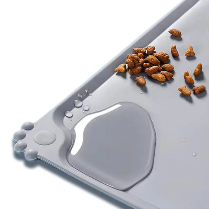 Non-Slip Pet Feeding Mat | Waterproof Silicone Bowl Mat for Dogs & Cats
