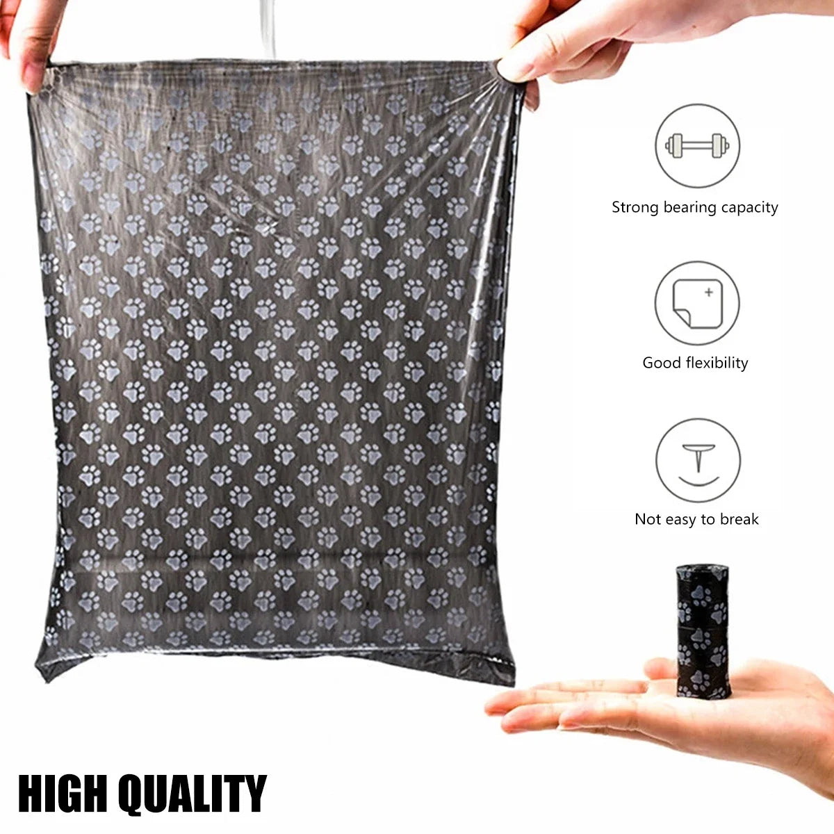 Dog Waste Bags with Dispenser | Thick & Leak-Proof Poop Bags